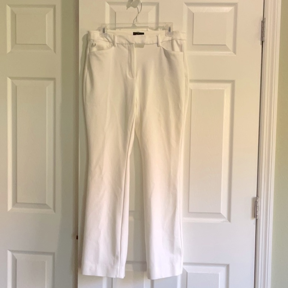 Ecru slim boot Dress pants Nwt